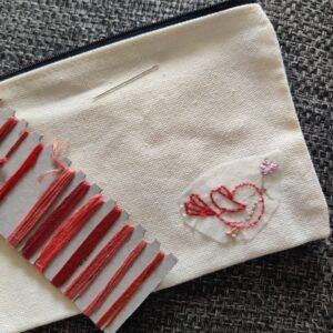 Atelier Broderie sur pochette – Samedi 11 juillet 15h00 – 16h00